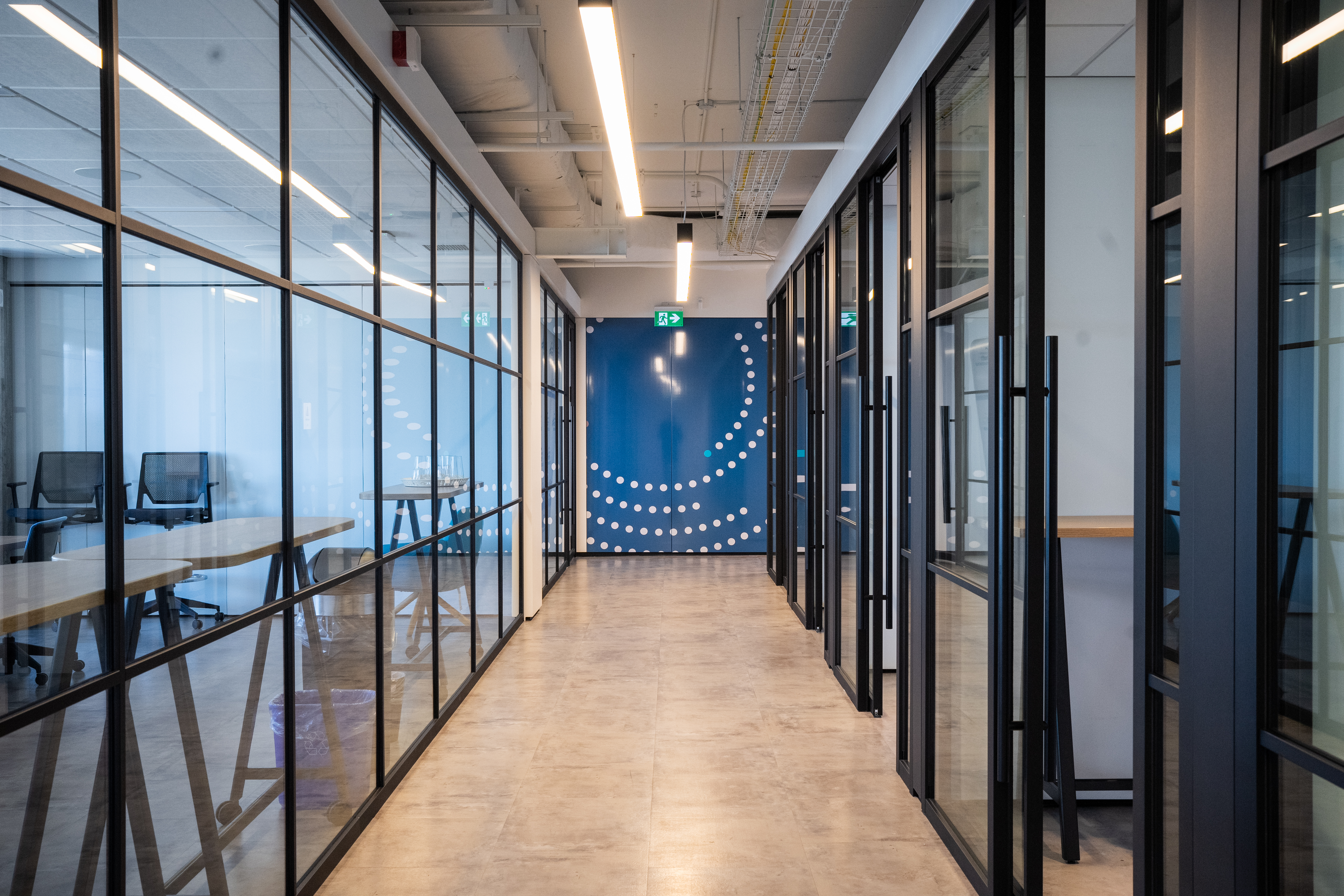 A picture from the interior of the Health Innovation Hub.