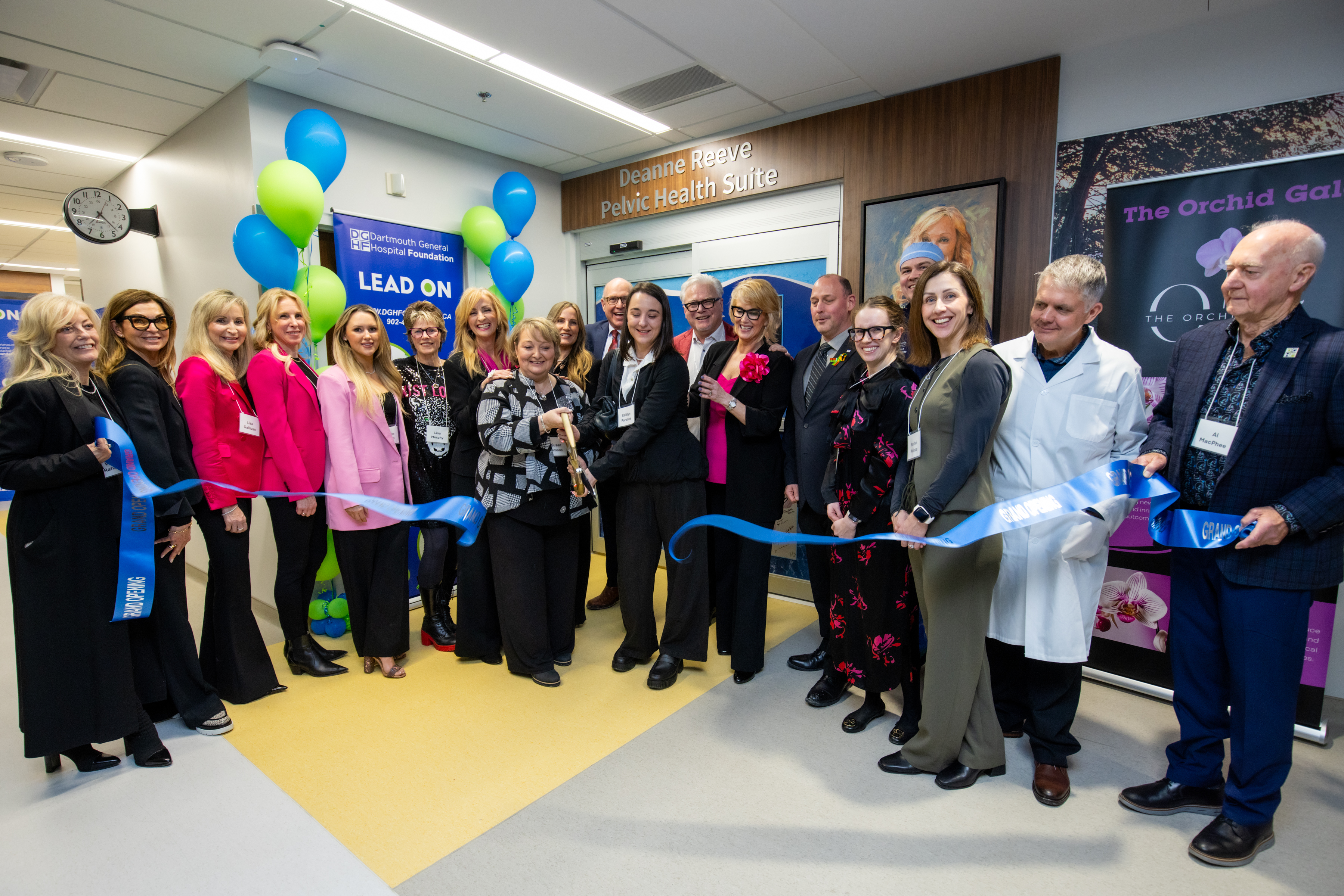 Staff and supporters at the grand opening.